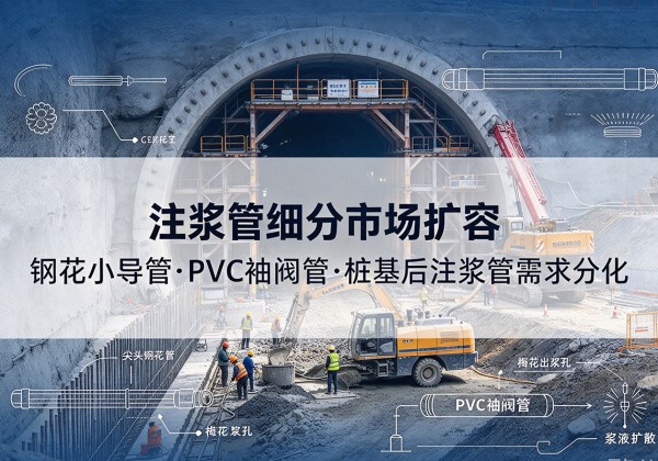招远注浆管细分市场扩容，隧道钢花小导管、PVC 袖阀管、桩基后注浆管需求分化